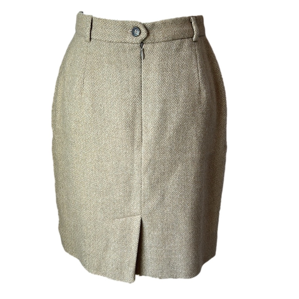 Vintage Ralph Lauren Blue Label 100% Wool Skirt (ILGWU) Made In USA Tag Size 6 - Picture 2 of 13
